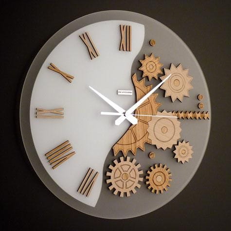 Laser Cut Gear Design Wall Clock