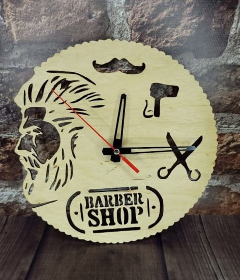 Laser Cut Hairdresser Barber Shop Wall Clock