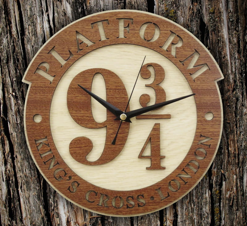 Laser Cut Harry Potter Platform Wall Clock