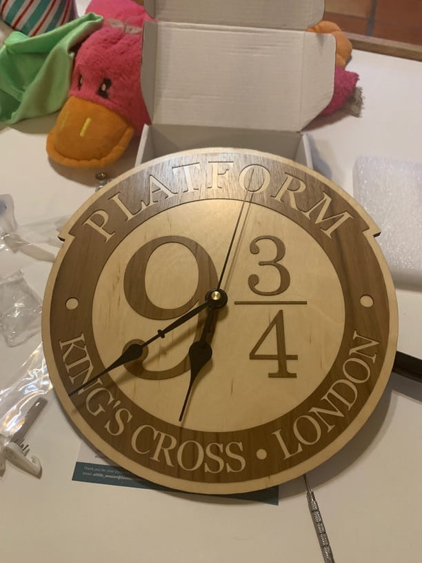 Laser Cut Harry Potter Platform Wall Clock