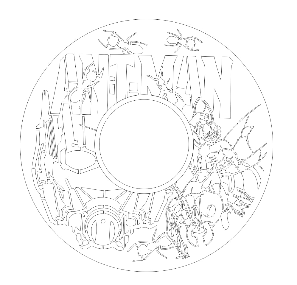 Laser Cut Ant Man Wall Clock