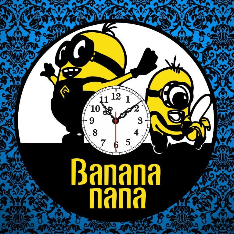 Laser Cut Multilayer Minions Wall Clock