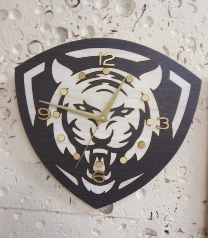 Laser Cut Tiger Wall Clock