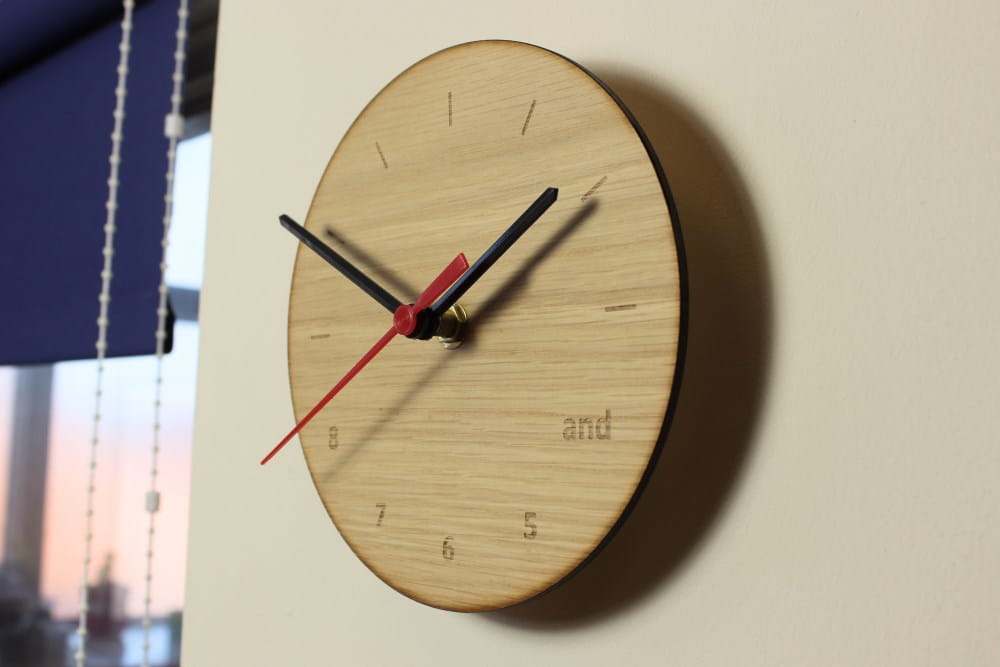 Laser Cut Wooden Dancer Clock