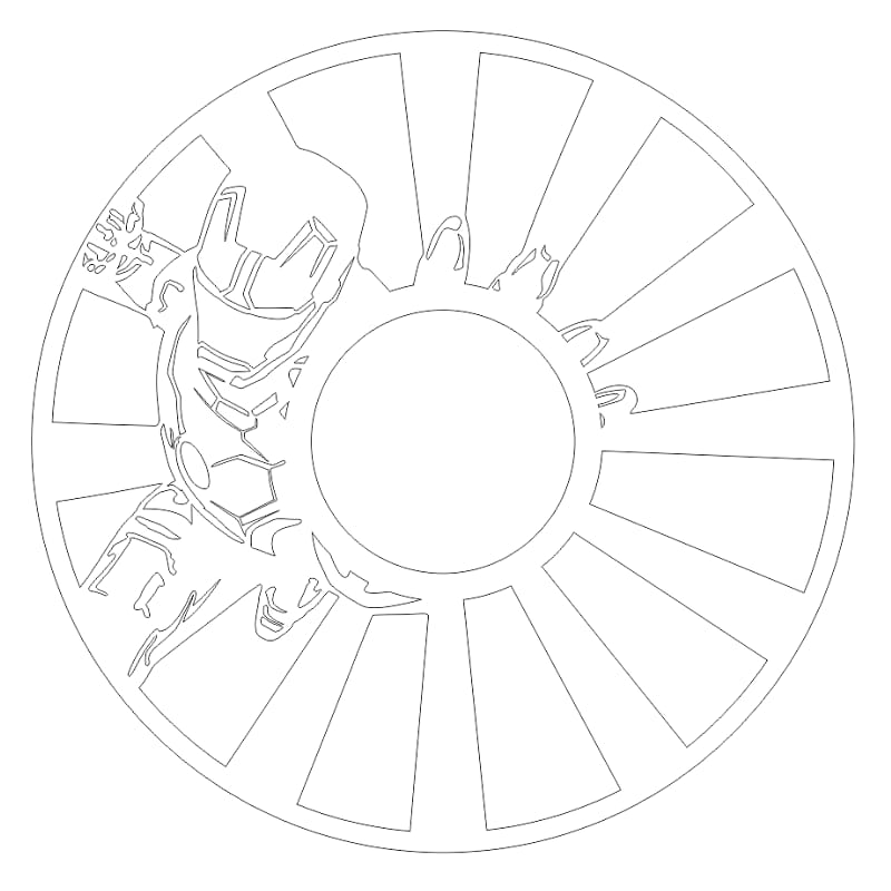 Laser Cut Iron Man Superhero Vinyl Record Wall Clock