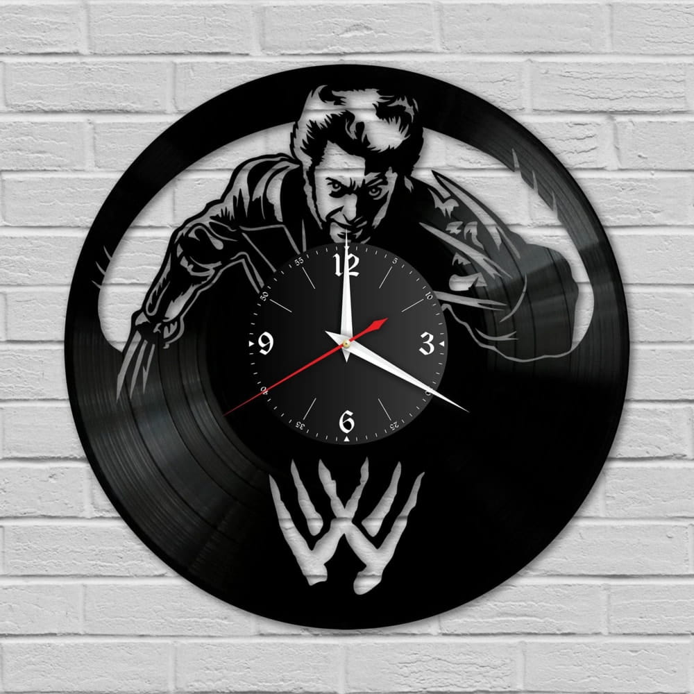 Laser Cut Wolverine Superhero Vinyl Record Wall Clock