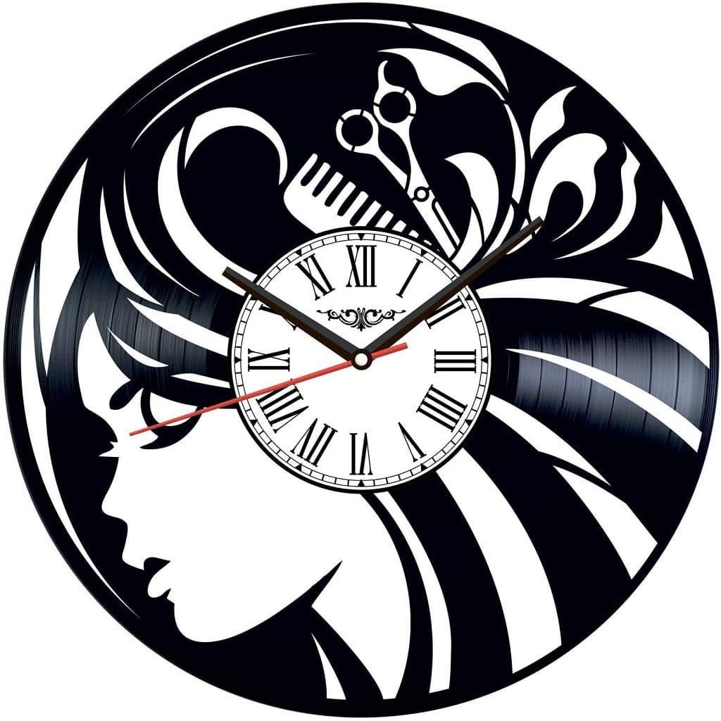 Laser Cut Beauty Hair Salon Wall Clock