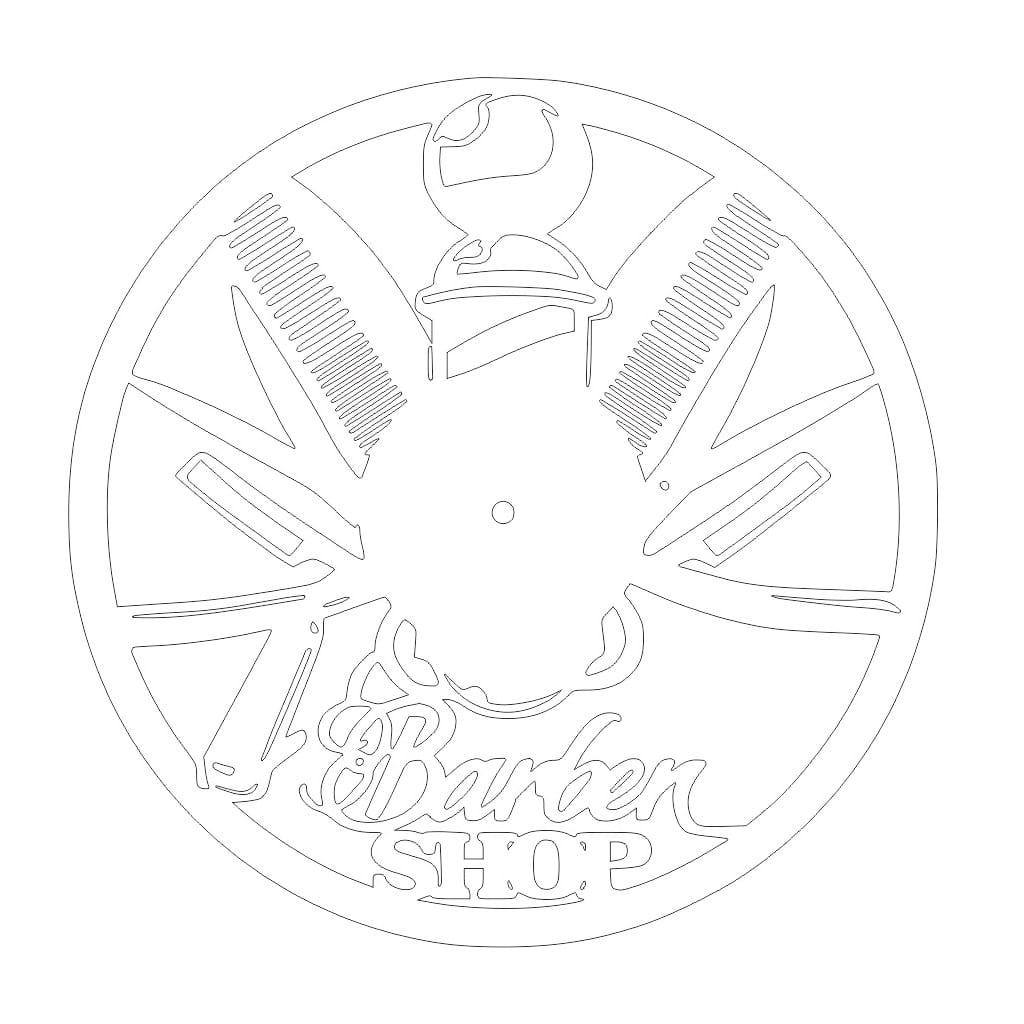 Laser Cut Hair Salon Barber Shop Vinyl Record Wall Clock
