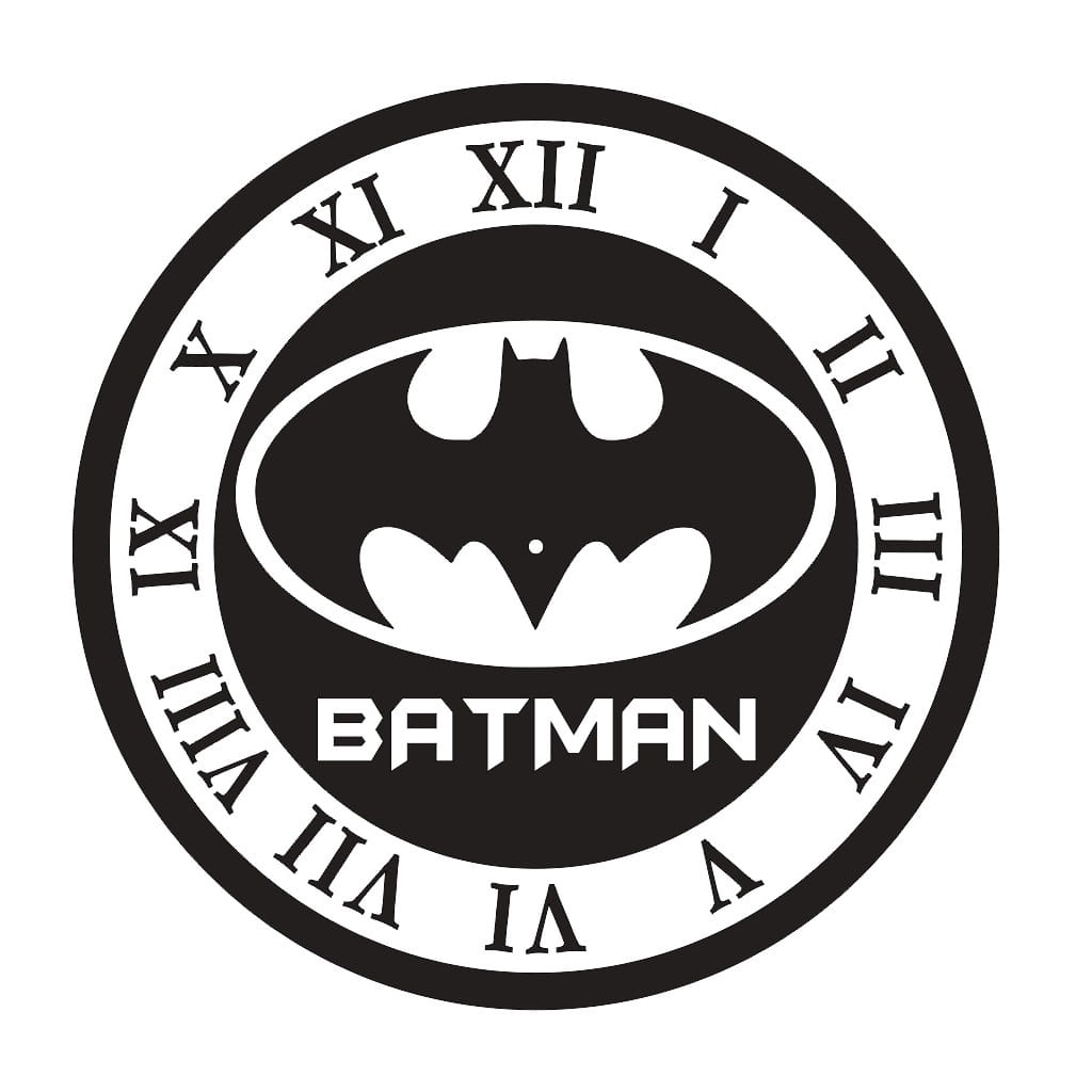 Laser Cut Batman Logo Wall Clock