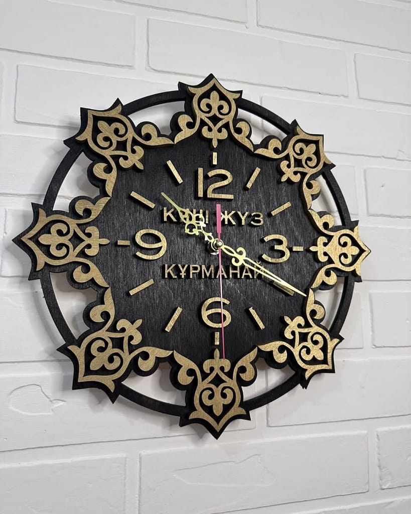 Laser Cut Decorative Wall Clock for Home Decor