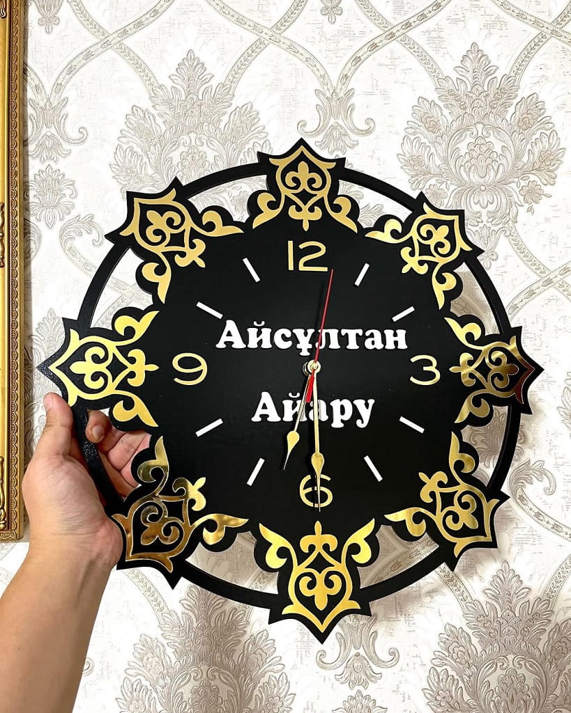 Laser Cut Decorative Wall Clock for Home Decor