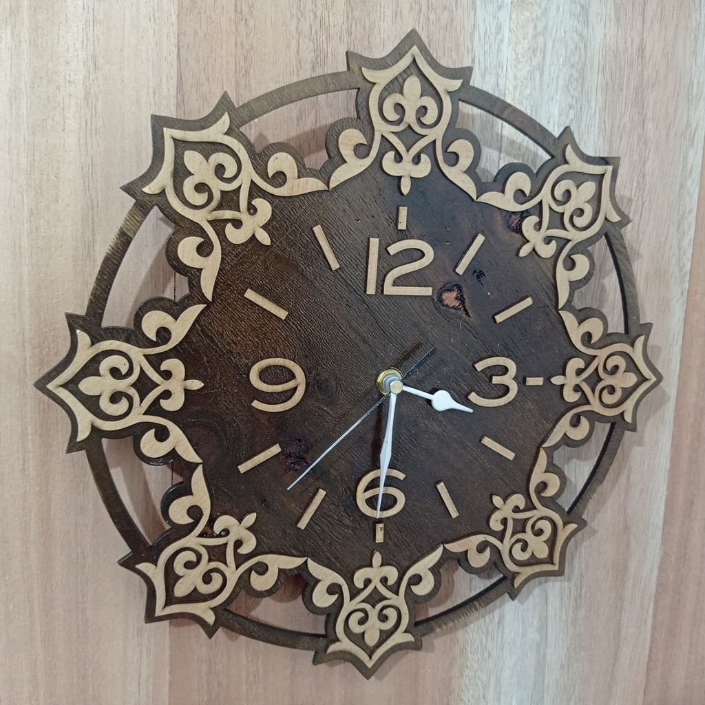 Laser Cut Decorative Wall Clock for Home Decor