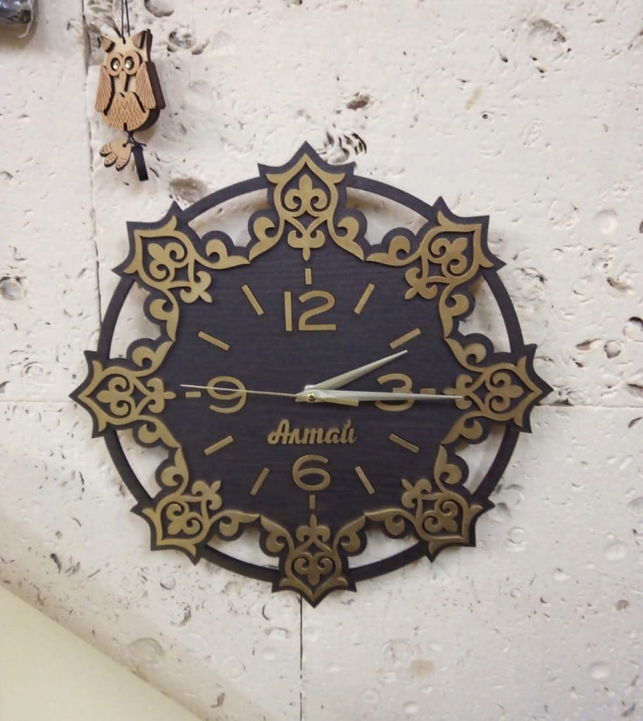 Laser Cut Decorative Wall Clock for Home Decor