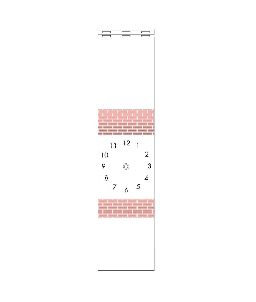 Laser Cut Living Hinge Wooden Table Clock