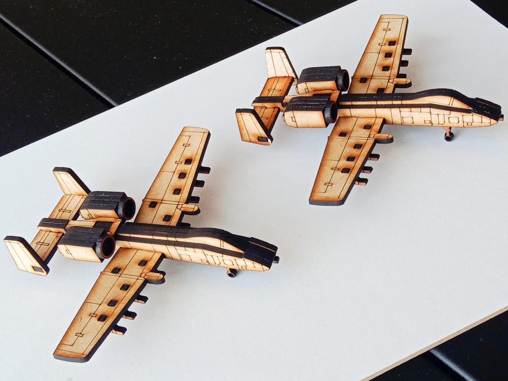 Laser Cut A-10 Thunderbolt Warthog Aircraft 3D Wooden Puzzle