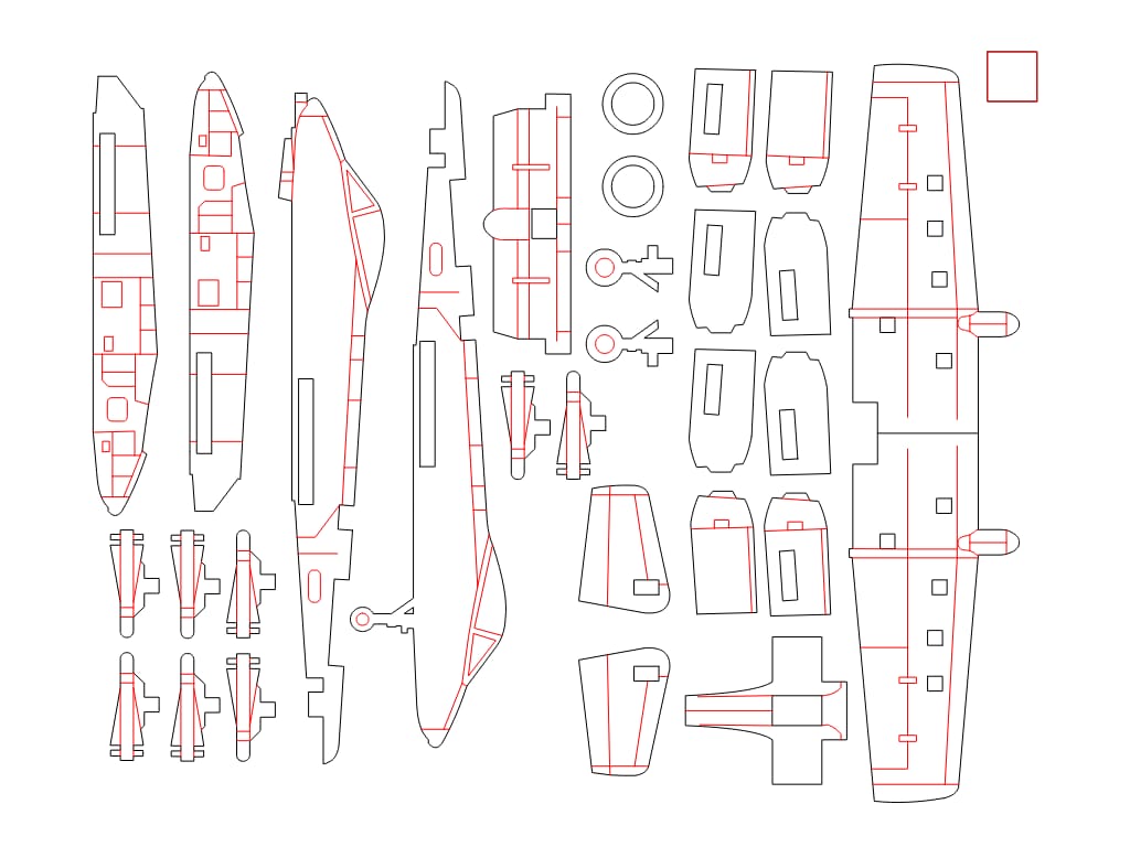 Laser Cut A-10 Thunderbolt Warthog Aircraft 3D Wooden Puzzle