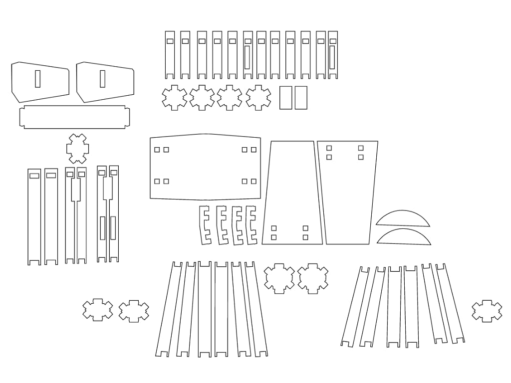 Laser Cut A-10 Warthog Aircraft 3D Puzzle Wood Model
