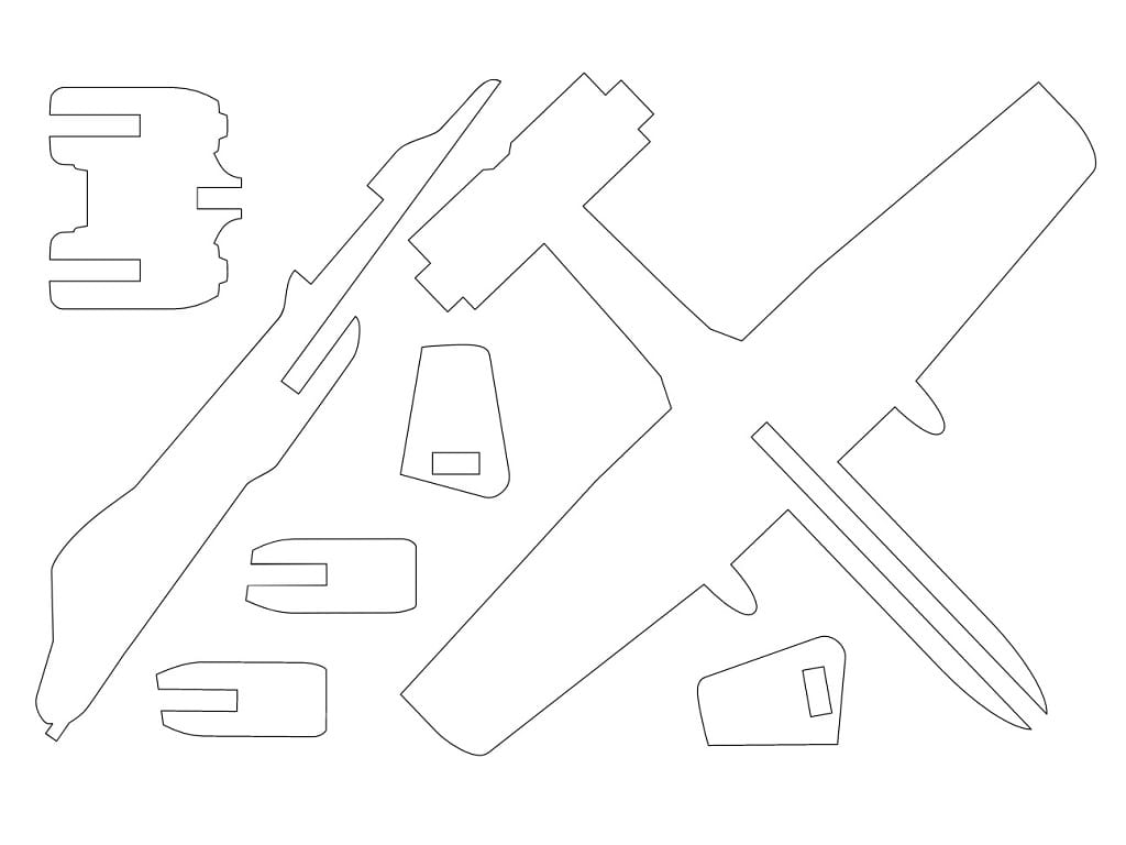 Laser Cut Fairchild Republic A-10 Thunderbolt Aircraft Toy 3D Puzzle