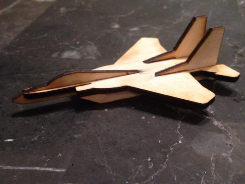 Laser Cut F-15 Eagle Fighter Aircraft Toy 3D Puzzle