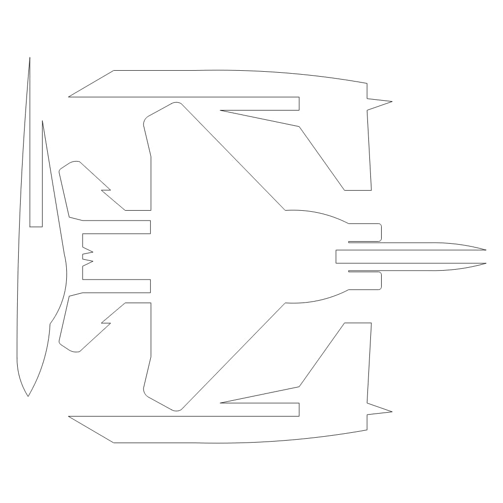 Laser Cut F-15 Eagle Fighter Aircraft Toy 3D Puzzle