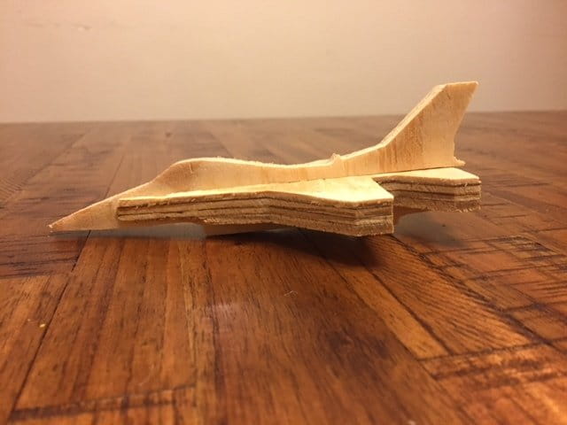 Laser Cut F-16 Jet Fighter Aircraft Toy 3D Puzzle
