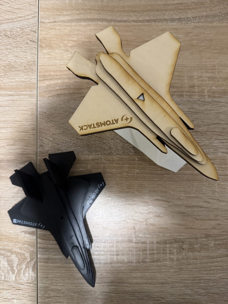 Laser Cut F 35 Lightning Fighter Jet 3D Wooden Puzzle
