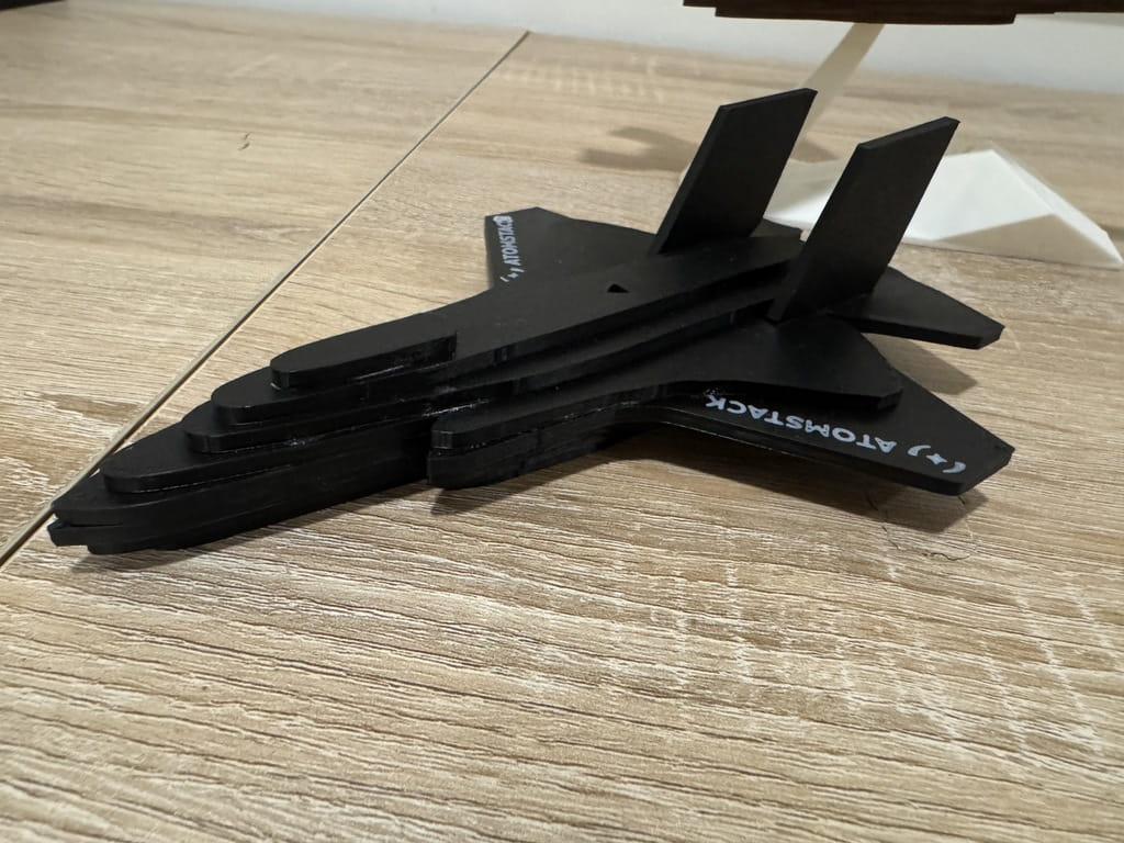 Laser Cut F 35 Lightning Fighter Jet 3D Wooden Puzzle