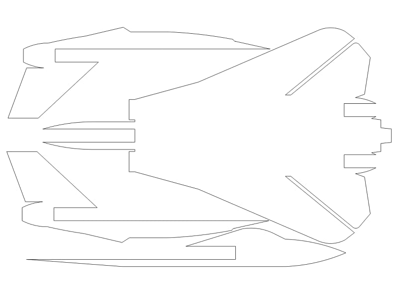 Laser Cut Grumman F-14 Tomcat Fighter Aircraft 3D Puzzle