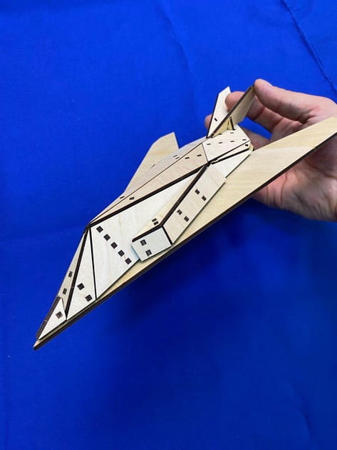 Laser Cut Lockheed F-117 Nighthawk Stealth Attack Aircraft 3D Puzzle