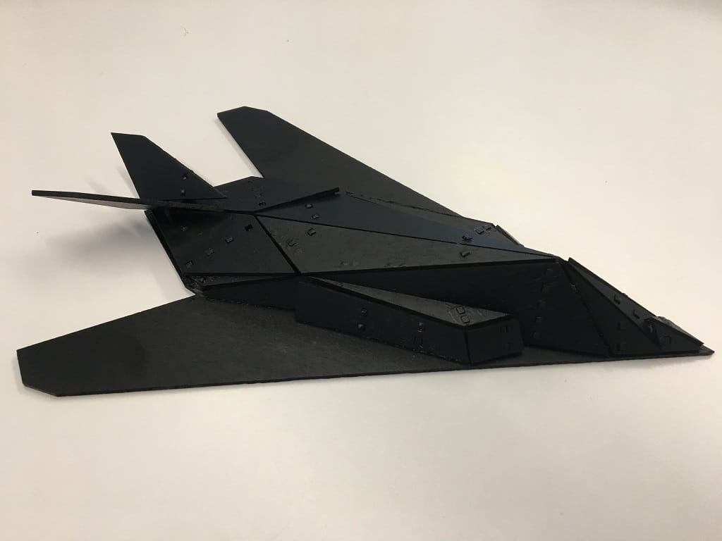 Laser Cut Lockheed F-117 Nighthawk Stealth Attack Aircraft 3D Puzzle