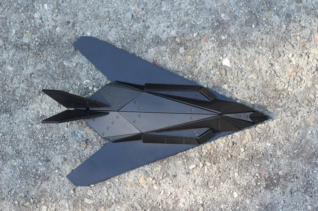 Laser Cut Lockheed F-117 Nighthawk Stealth Attack Aircraft 3D Puzzle