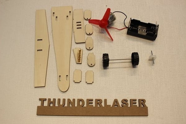 Laser Cut Electric Glider Toy 3D Wood Puzzle