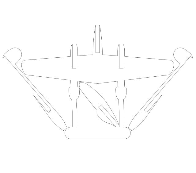 Laser Cut Lockheed P-38 Lightning Fighter Aircraft 3D Puzzle