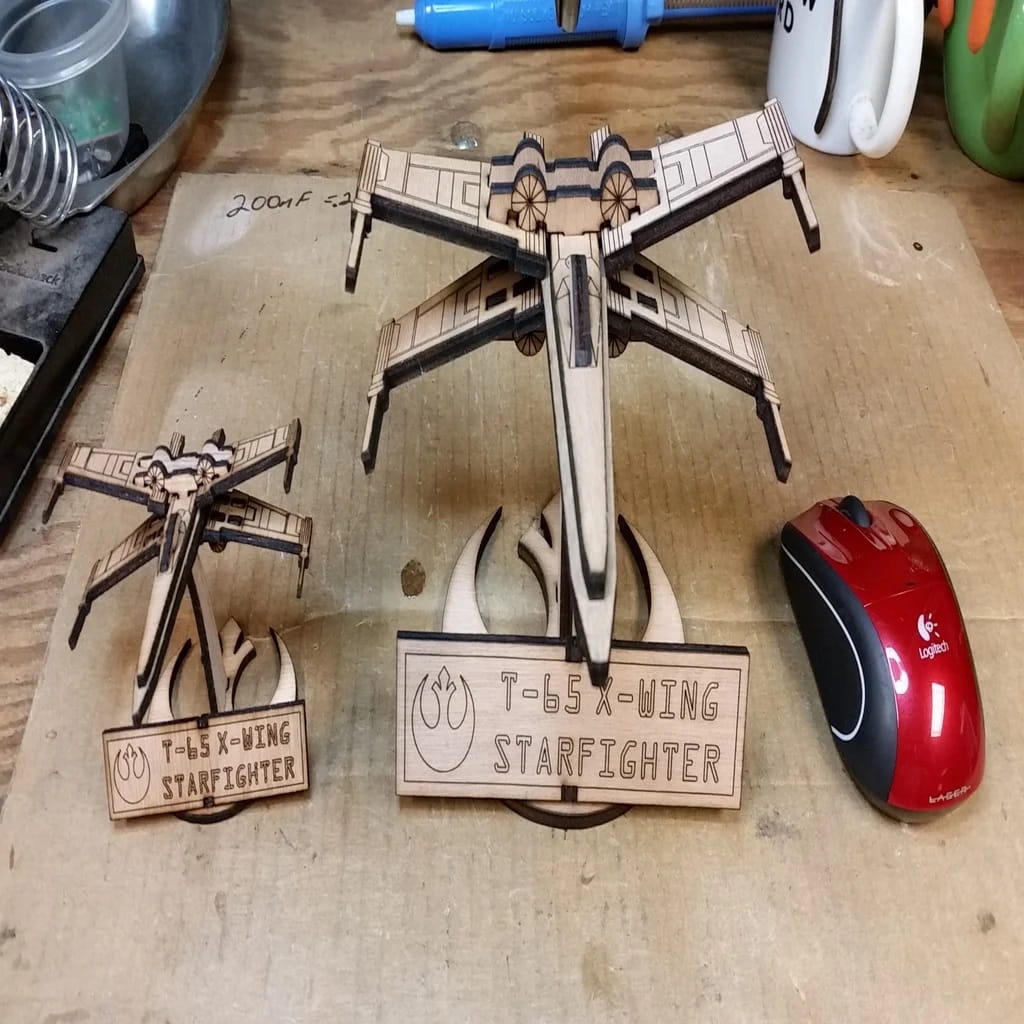 Laser Cut Star Wars X Wing Fighter Toy 3D Puzzle