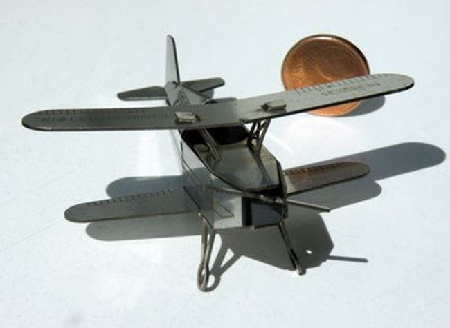 Laser Cut Biplane Aircraft Toy Kit