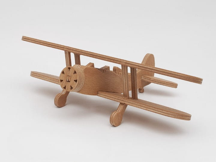 Laser Cut Waco UPF 7 Biplane 3D Wood Model