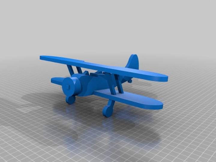 Laser Cut Waco UPF 7 Biplane 3D Wood Model