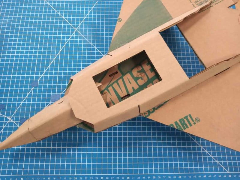 Laser Cut Cardboard RC Airplane F22 Raptor Model