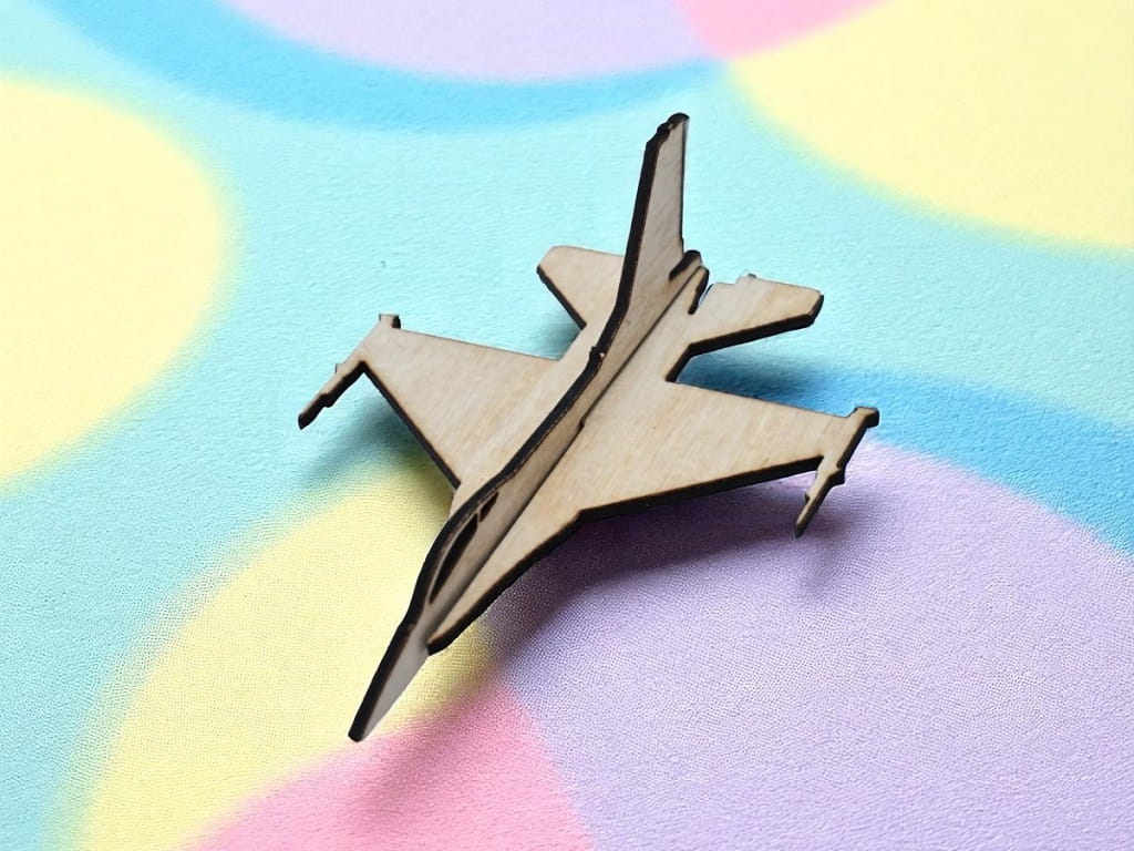 Laser Cut F-16 Multirole Fighter Aircraft 3D Puzzle Toy