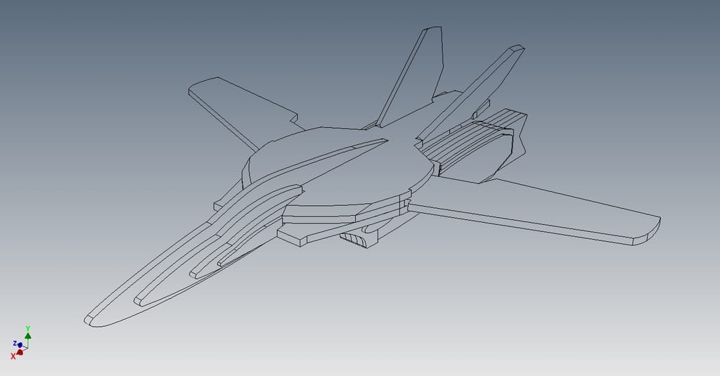 Laser Cut VF-1A Veritech Fighter 3D Layered Model