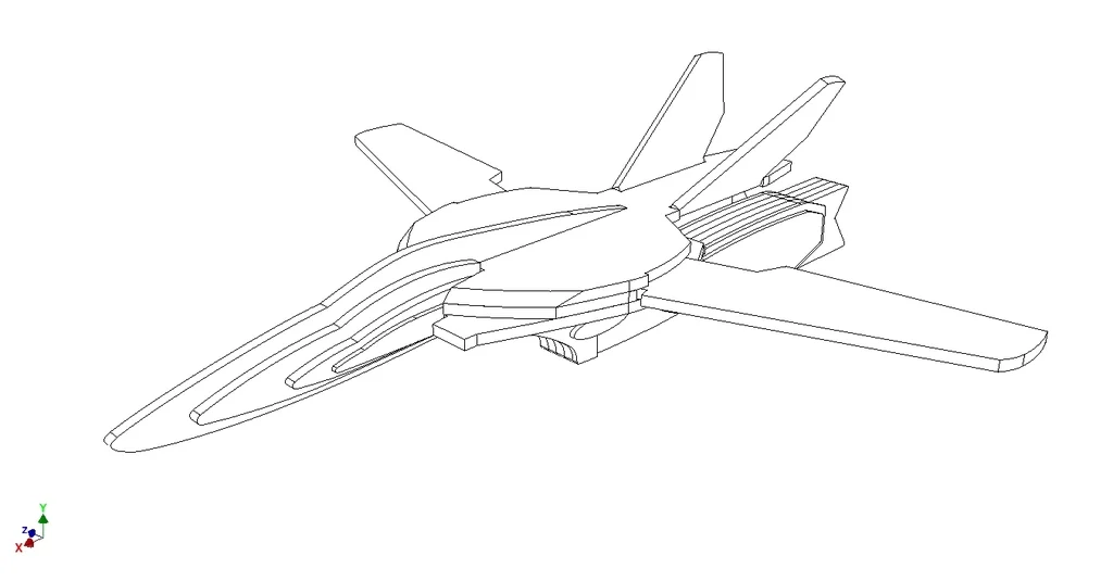Laser Cut VF-1A Veritech Fighter 3D Layered Model