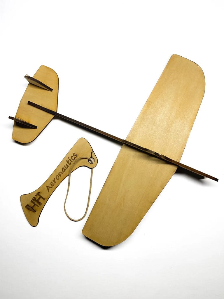 Laser Cut Catapult Balsa Glider 3D Puzzle