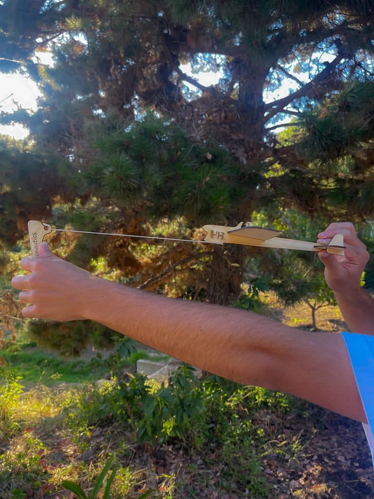 Laser Cut Catapult Balsa Glider 3D Puzzle