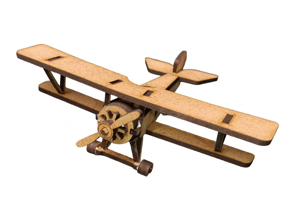 Laser Cut Nieuport 17 Aircraft 3D Puzzle Wood Model