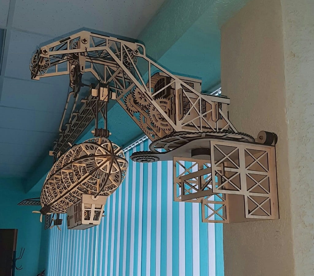 Laser Cut Classic Zeppelin Airship 3D Wooden Puzzle