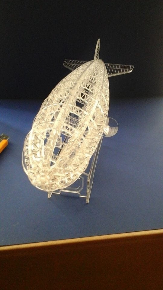 Laser Cut Hindenburg Airship 3D Puzzle Model Kit