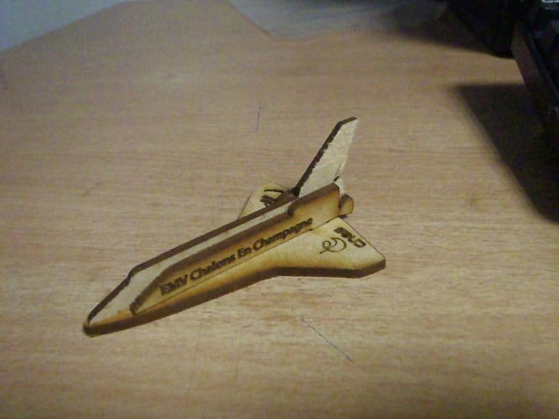 Laser Cut Space Shuttle 3D Wood Model Kit