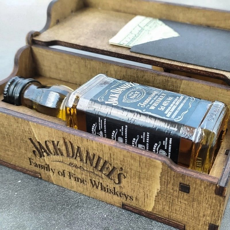 Laser Cut Jack Daniels Gift Box