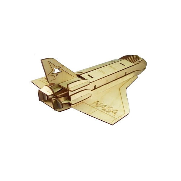 Laser Cut Space Shuttle Discovery Model Kit for Desk Decor