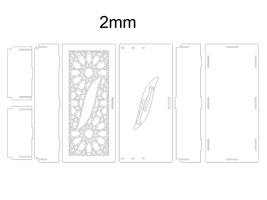 Laser Cut Wooden Tissue Paper Box for Table